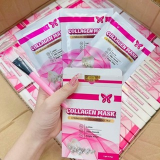 Chính hãng nạ ủ trắng mặt collagen mask - nạ myô hộp 3 gói