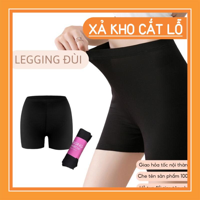 Quần Legging Nữ Lửng Ngố Lưng Cao Không Lộ Tam Giác, Quần Tập Thể Thao Yoga Nữ Co Giãn 4 Chiều Thoáng Mát fakershop