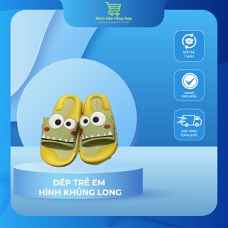Dép Trẻ Em Hình Khủng Long Dễ Thương Cho Bé | ( Hình Shop Tự Chụp )