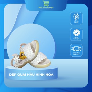 Dép Quai Hậu, Sandal Hình bông Hoa Thời Trang Cho Bé Gái Đi Học, Đi Chơi |
