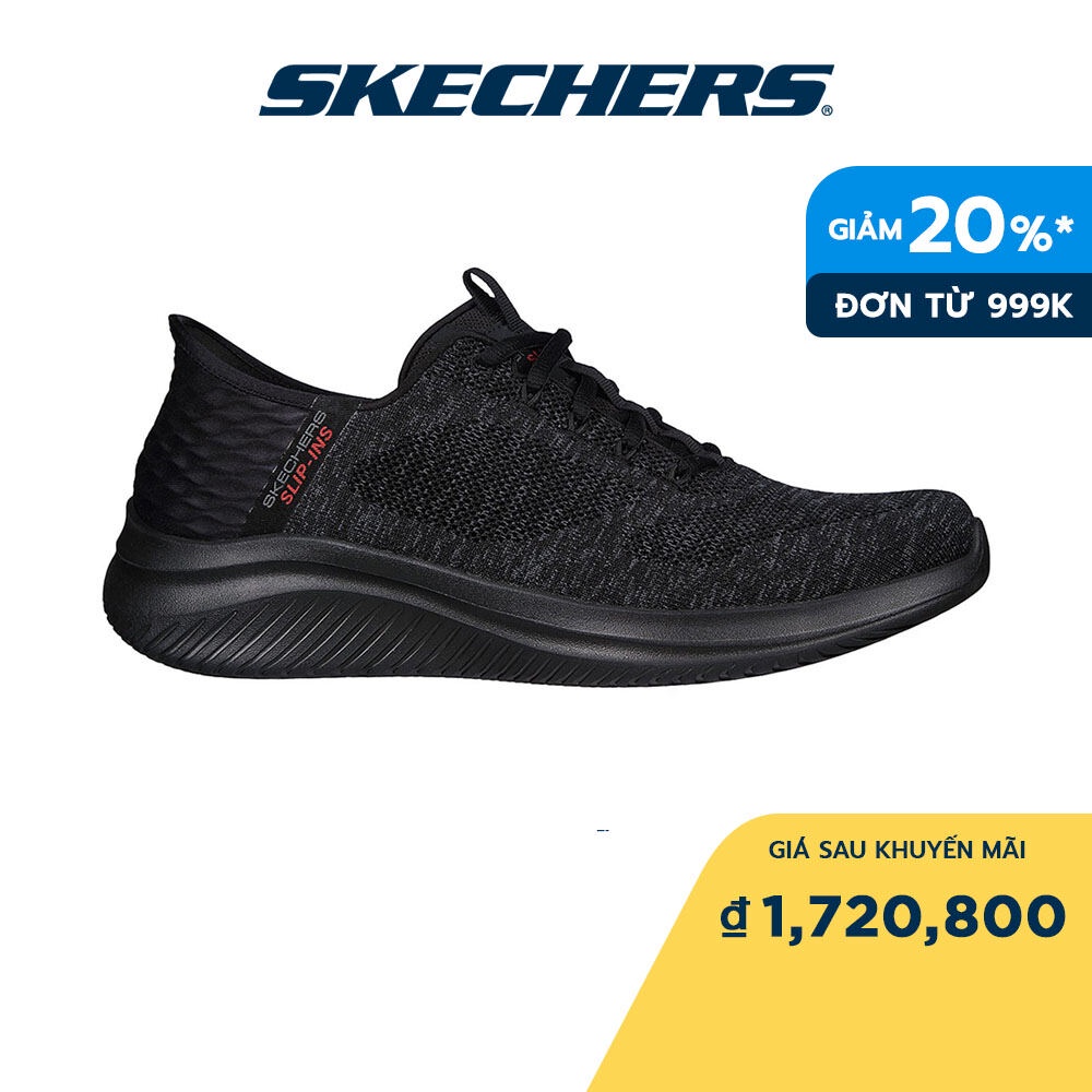 Skechers Nam Giày Thể Thao Tập Gym, Đi Học, Đi Làm Slip-Ins Sport Ultra Flex 3.0 Air-Cooled Memory Foam - 232458-BBK