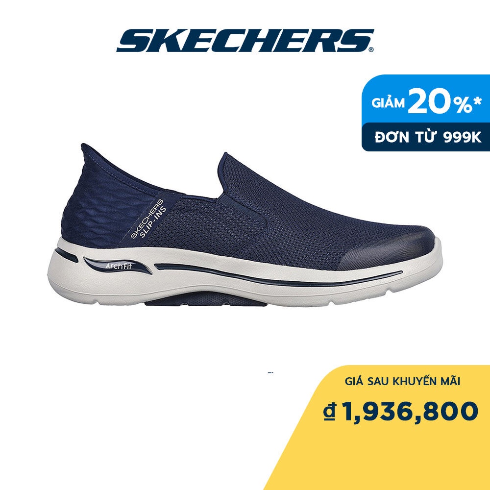 Skechers Nam Giày Thể Thao Thường Ngày Slip-Ins GOwalk Arch Fit Hands Free Air-Cooled Memory Foam - 216259-NVY