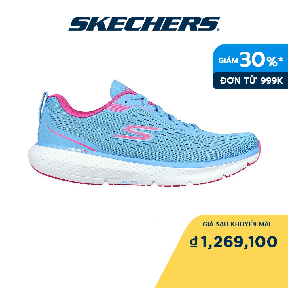 Skechers Nữ Giày Thể Thao Tập Gym, Thường Ngày, Đi Học, Đi Làm GOrun Pure 3 - 172034-BLU (Skechers_Live)