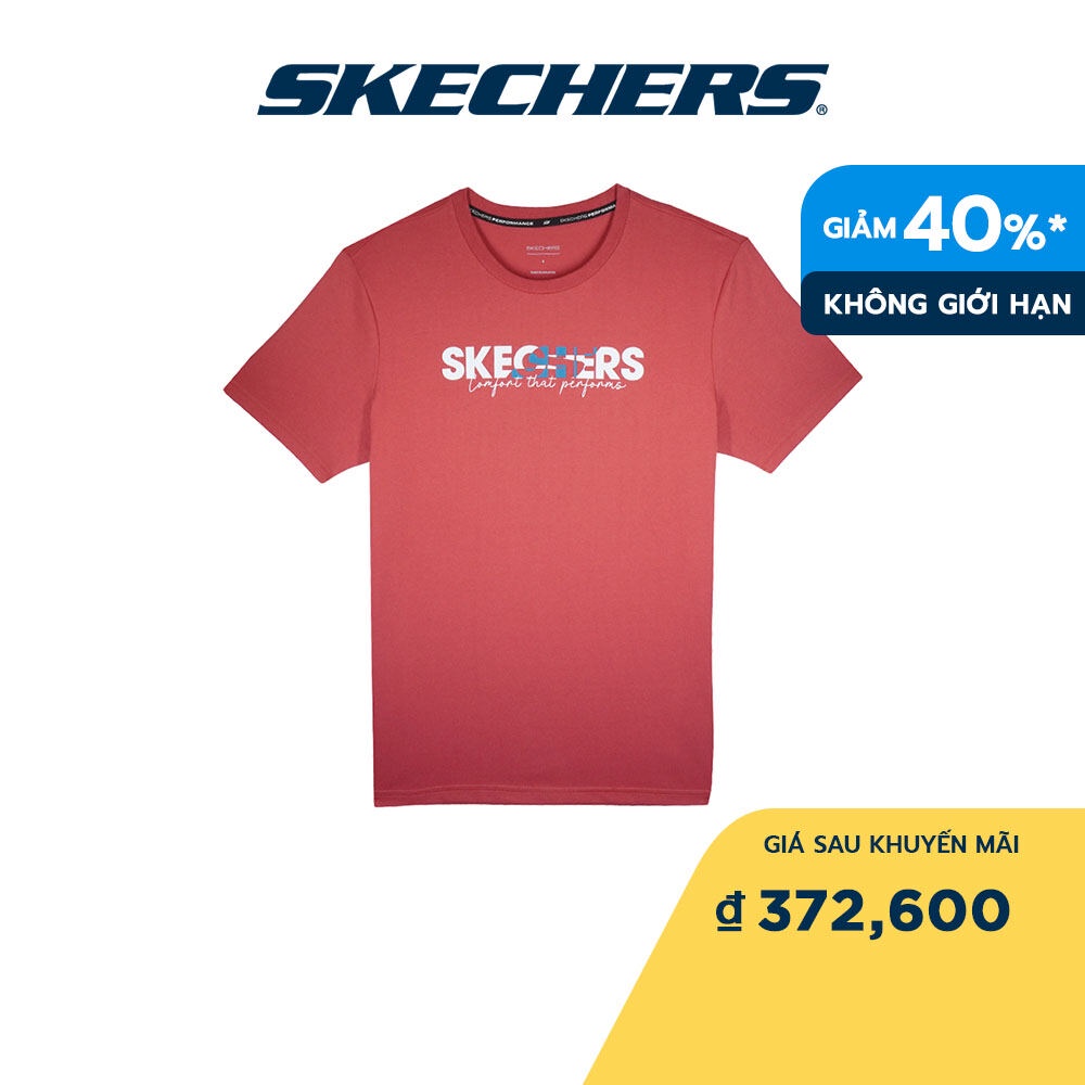 Skechers Nam Áo Thun Tay Ngắn Tập Gym, Đi Học, Đi Làm Recharge Collection Performance - SP123M033-02DC