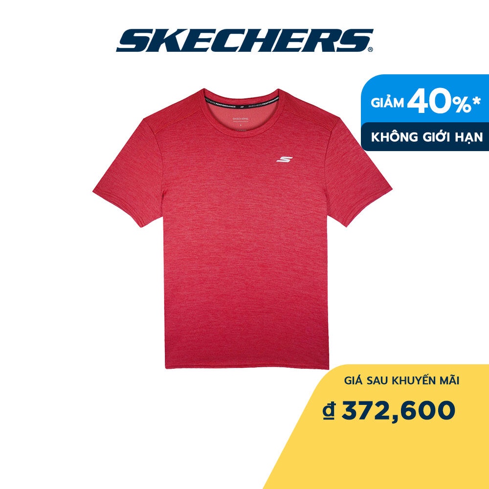 Skechers Nam Áo Thun Tay Ngắn Tập Gym, Đi Học, Đi Làm Recharge Collection Performance - SP123M034-02DC
