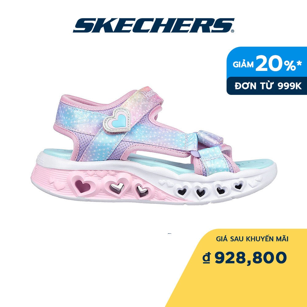 Skechers Bé Gái Xăng Đan Thường Ngày, Đi Học Flutter Hearts - 303105L-LPMT