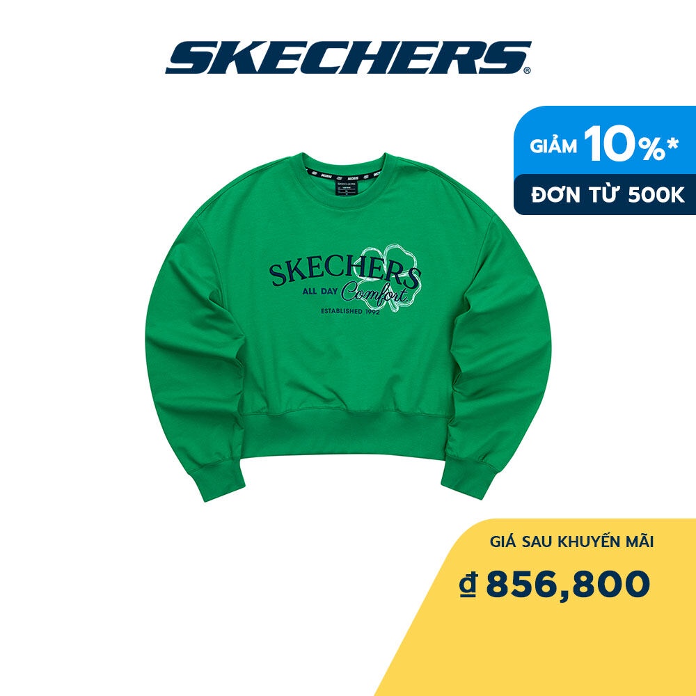 Skechers Nữ Áo Chui Đầu Sweater PulloverThường Ngày Colorful S - L223W003-00S8