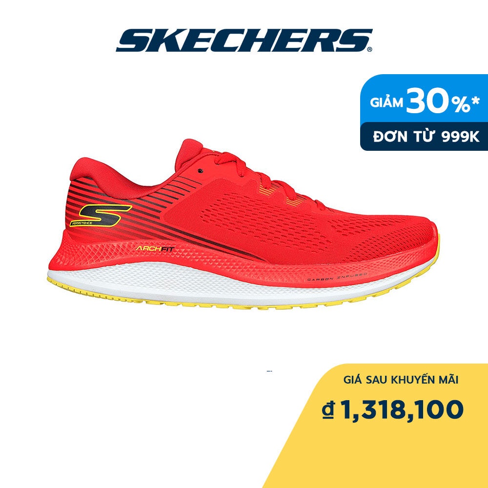 Skechers Nam Giày Thể Thao Chạy Bộ GOrun Persistence Running HYPER ARC, Arch Fit, Carbon Infused - 246053-RDYL