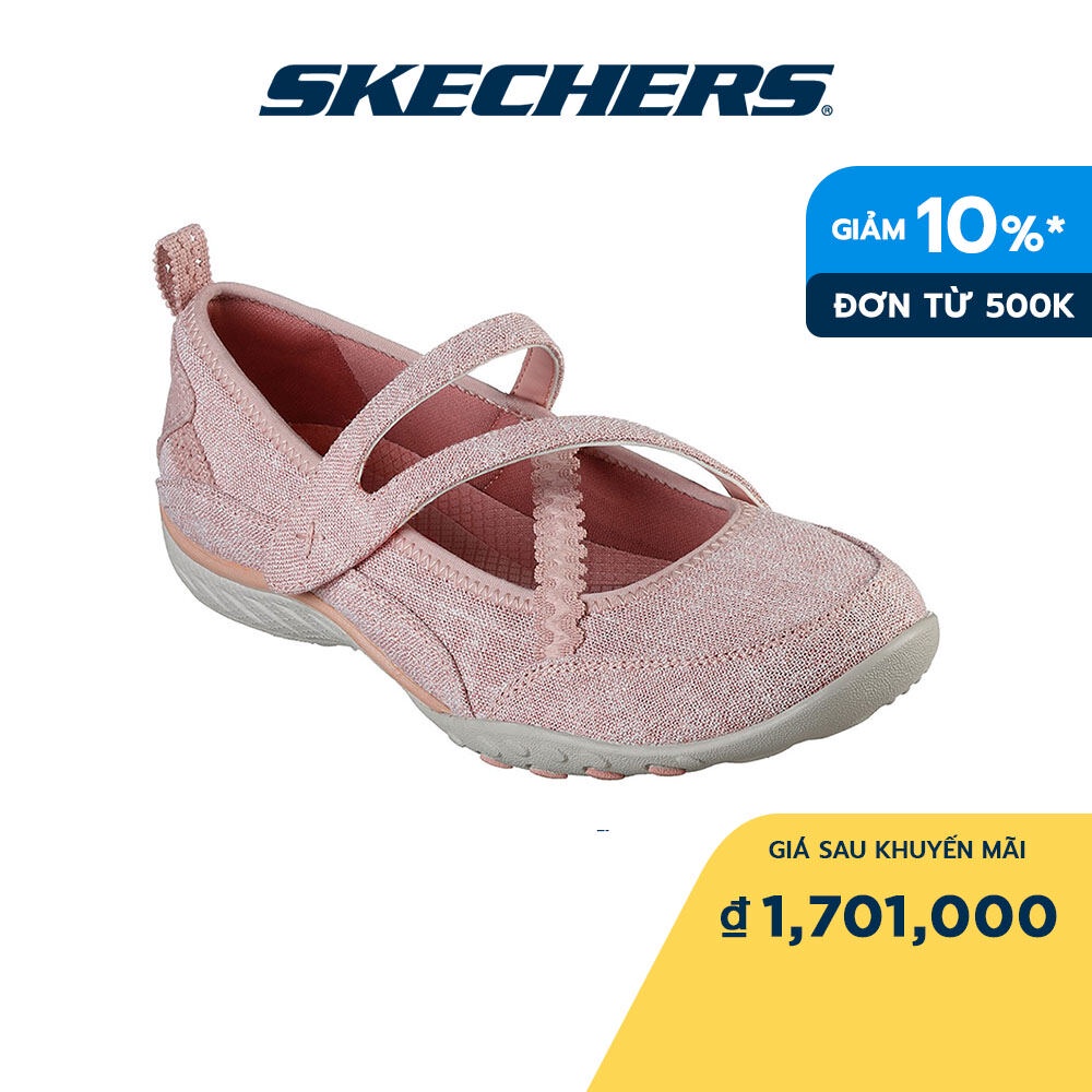 Skechers Nữ Giày Bệt Thể Thao Xỏ Chân Active Breathe-Easy Bright Beauty Air-Cooled Memory Foam Bio-Dri - 100242-ROS