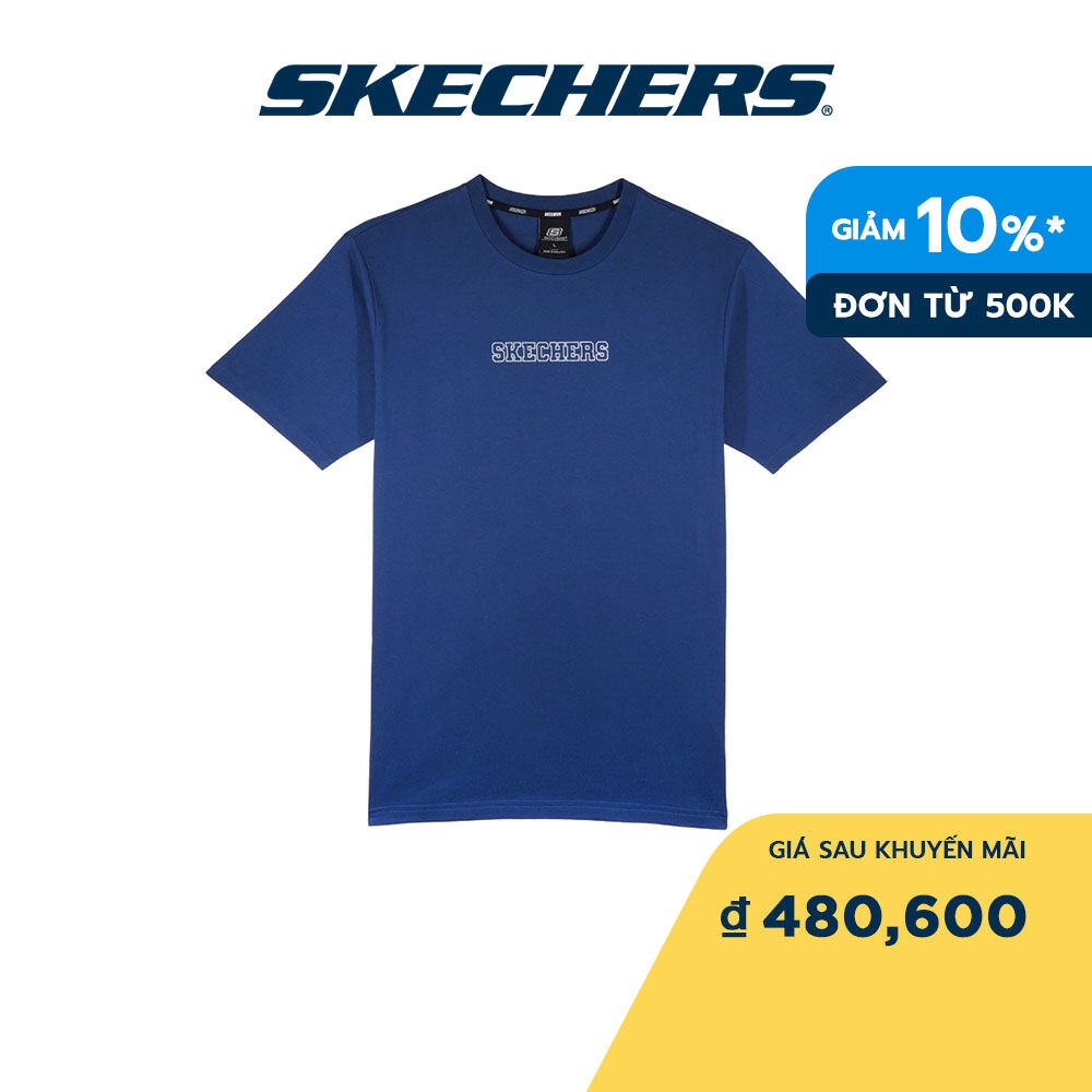 Skechers Unisex Áo Thun Tay Ngắn Thường Ngày WB100 - SL323U319-015B (Skechers_Live)