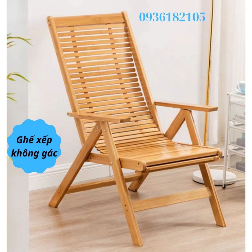 Ghế bập bênh thư giãn bằng gỗ có matxa chân GD470