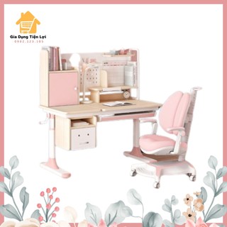 Bộ bàn ghế học cho bé, bộ bàn ghế chống gù và cận thị giúp bé ngồi học đúng tư thế - GD442