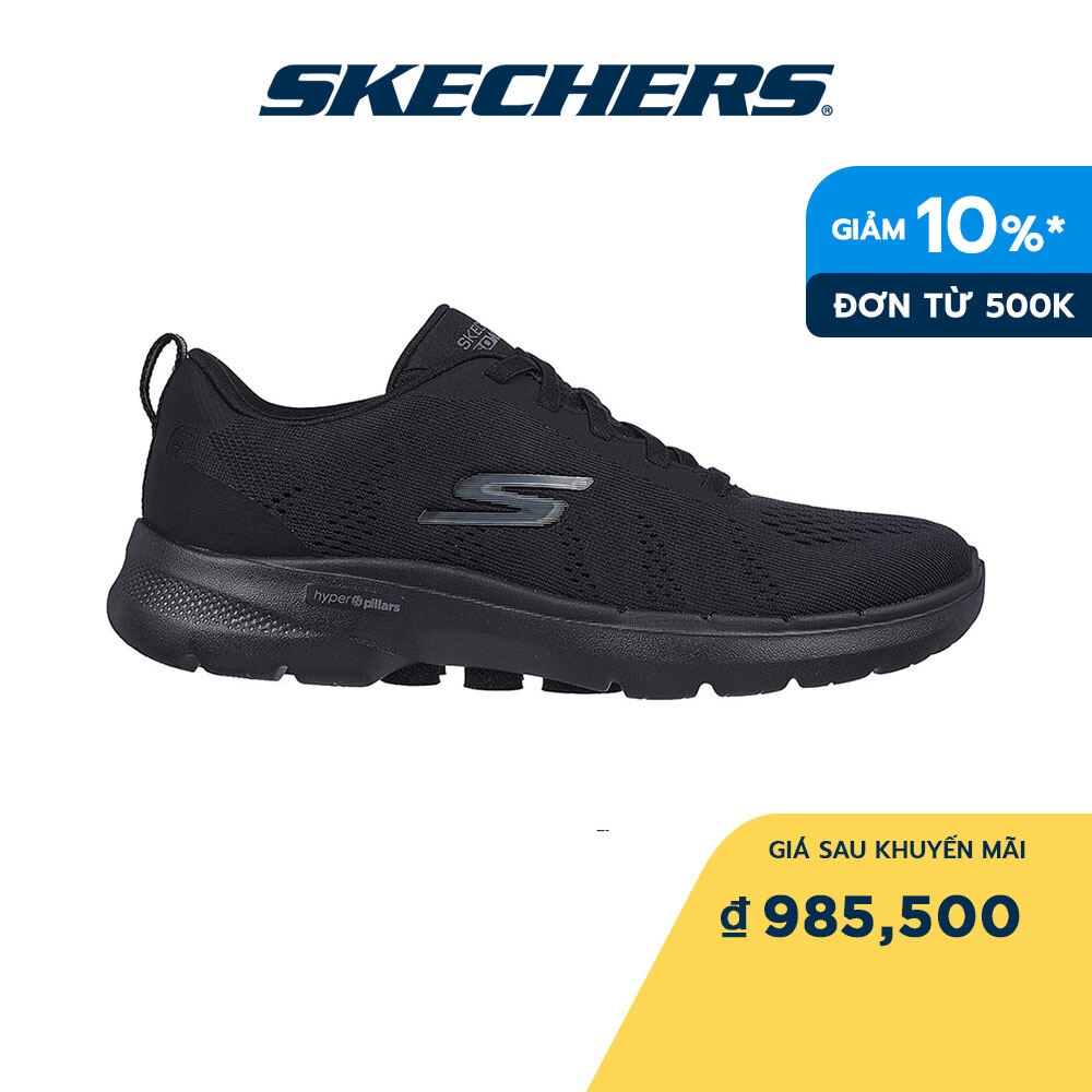 Skechers Nữ Giày Thể Thao Đi Bộ GOwalk 6 Walking Air-Cooled Goga Mat - 124623-BBK