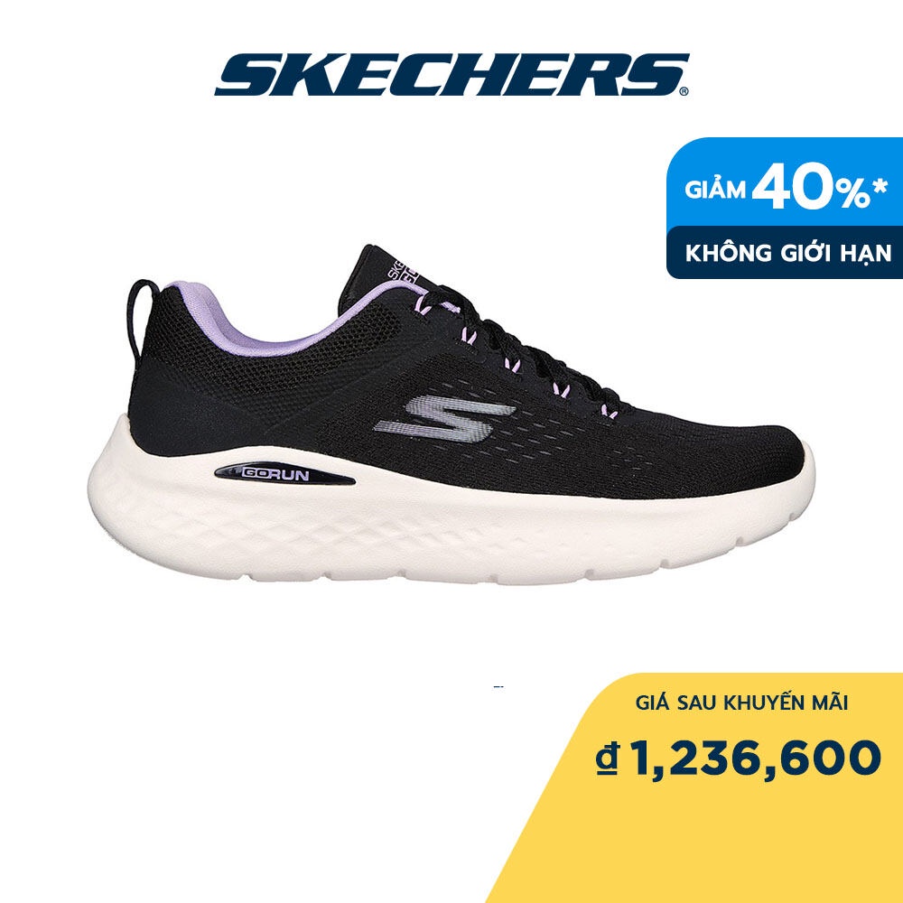 Skechers Nữ Giày Thể Thao Tập Gym, Thường Ngày, Đi Học, Đi Làm GOrun Lite Air-Cooled Goga Mat - 129423-BKPR