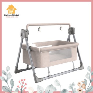 Nôi cũi tự rung điều khiển từ xa, phát nhạc cho bé MB427