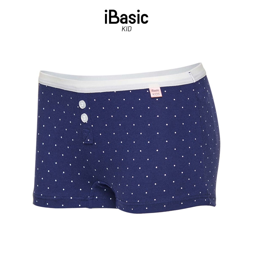 Combo 3 quần lót bé gái cotton boyshort hoạ tiết iBasic PANG014