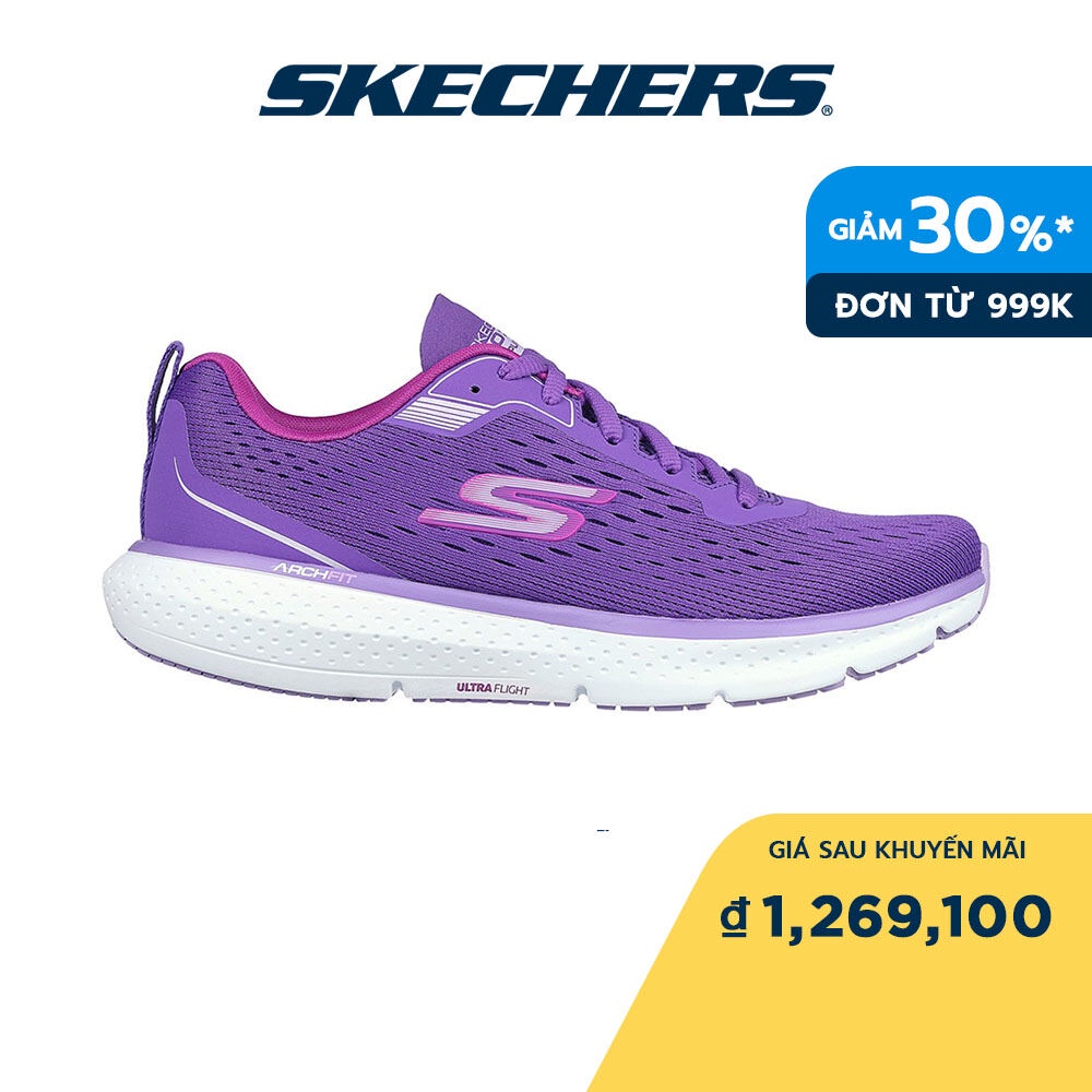 Skechers Nữ Giày Thể Thao Tập Gym, Thường Ngày, Đi Học, Đi Làm GOrun Pure 3 - 172034-PUR
