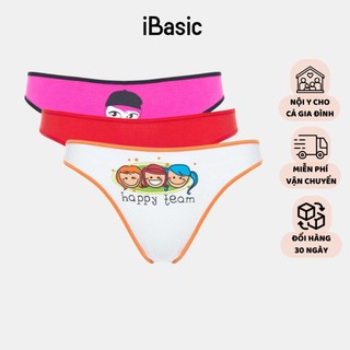 Set 3 quần lót nữ bikini hình in iBasic MISC