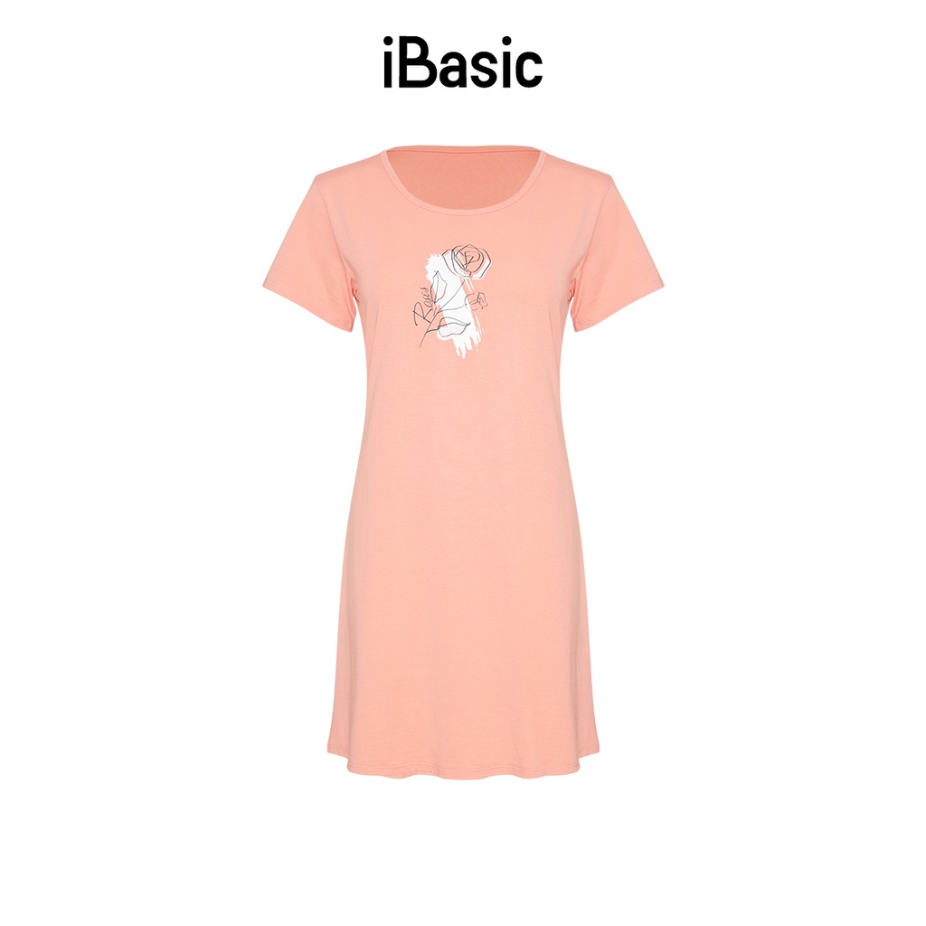 Đầm ngủ nữ cotton iBasic SW008