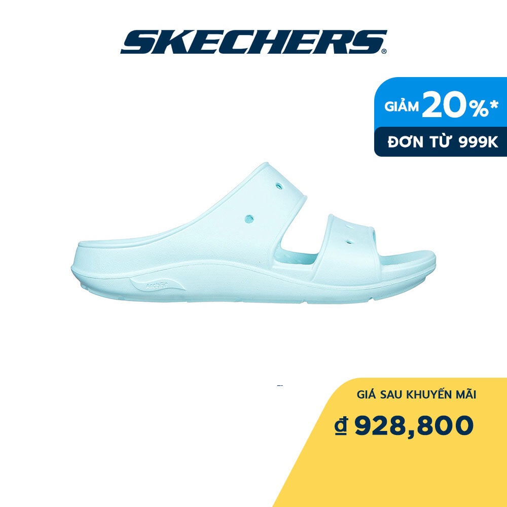 Skechers Nữ Xăng Đan Đi Bộ Giặt Máy Được, Đi Học, Đi Làm Foamies Arch Fit Wave Walking - 111435-AQUA