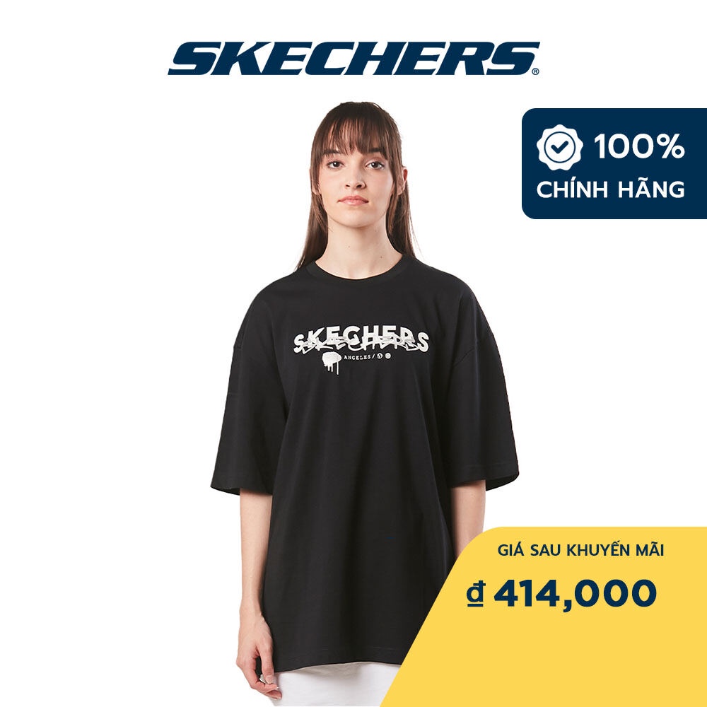 Skechers Unisex Áo Thun Tay Ngắn Tập Gym, Thường Ngày, Đi Học, Đi Làm - SL22Q4M301-0018