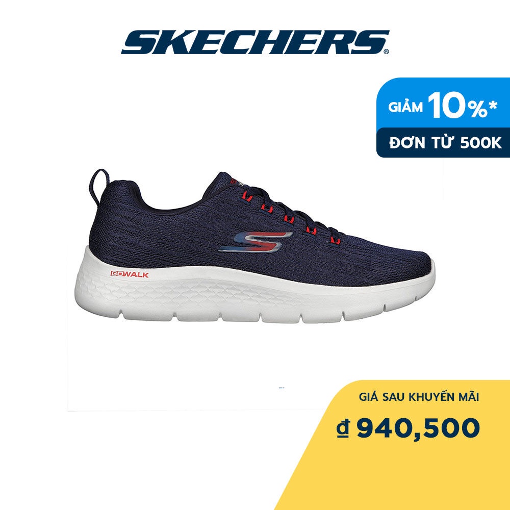 Skechers Nam Giày Thể Thao Đi Bộ GOwalk Flex Quota Walking Air-Cooled Goga Mat Extra Wide Fit - 216481-NVRD