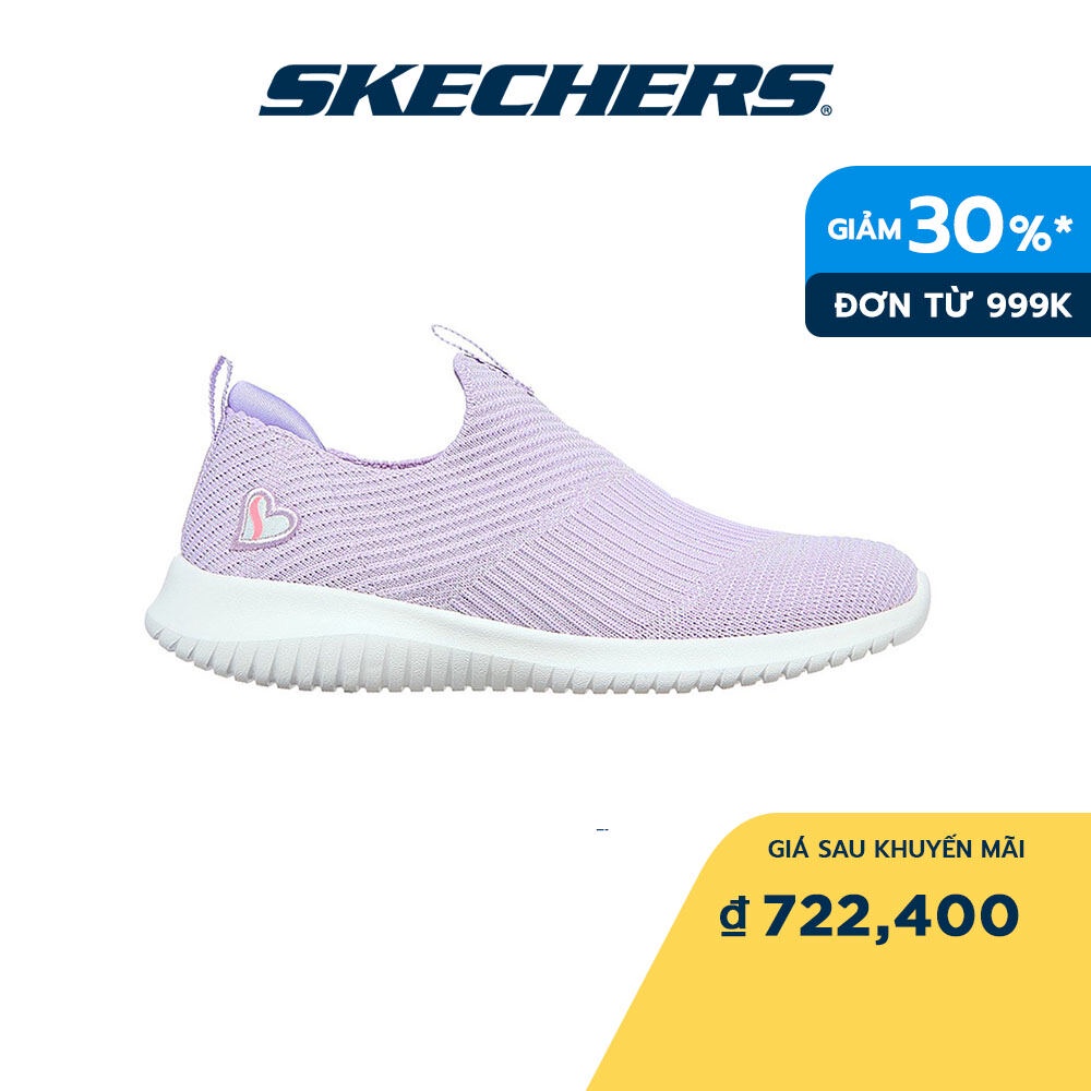 Skechers Bé Gái Giày Thể Thao Thường Ngày, Đi Học Ultra Flex Air-Cooled Memory Foam - 302261L-LAV
