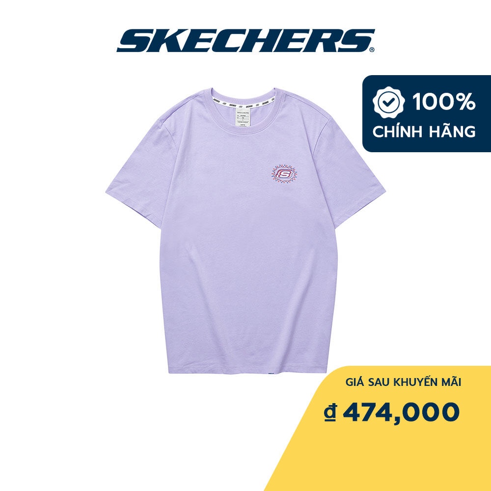 Skechers Unisex Áo Thun Tay Ngắn Tập Gym, Thường Ngày, Đi Học, Đi Làm - L122U233-01NE