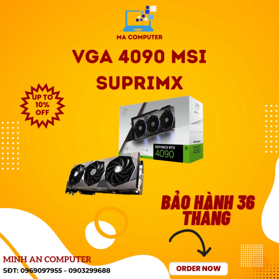VGA MSI RTX 4090 SUPRIM X 24G
