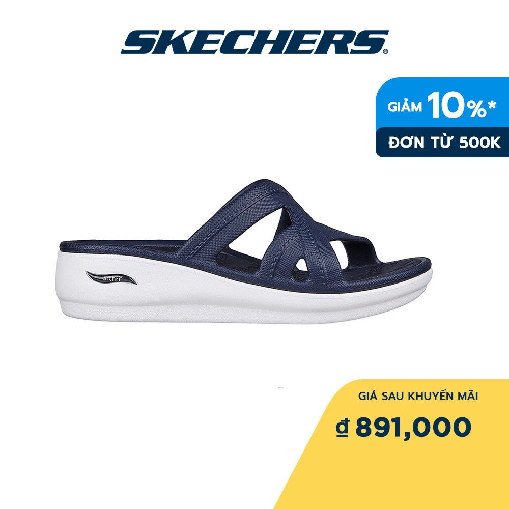 Skechers Nữ Dép Quai Ngang Thường Ngày, Đi Học, Đi Làm Foamies Arch Fit Ascend - 111236-NVW