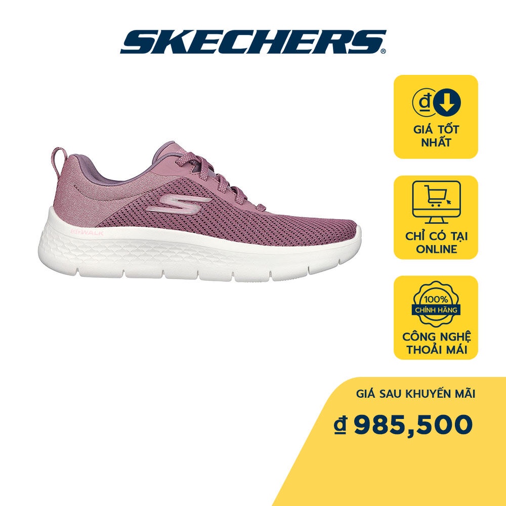 [DUY NHẤT ONLINE]Skechers Nữ Giày Thể Thao Tập Gym, Đi Học, Đi Làm GOwalk Flex Air-Cooled Goga Mat - 124952-MVE