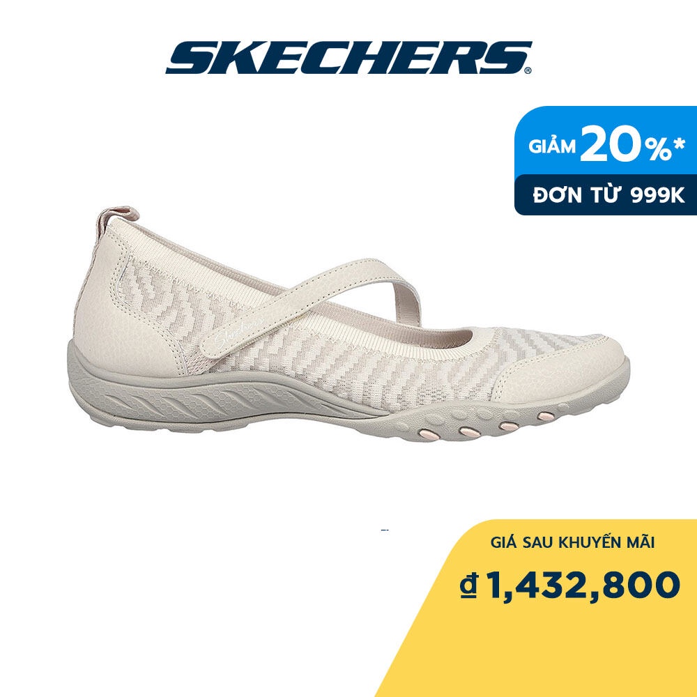 Skechers Nữ Giày Thể Thao Tập Gym, Đi Học, Đi Làm Active Breathe-Easy Air-Cooled Memory Foam - 100264-NAT