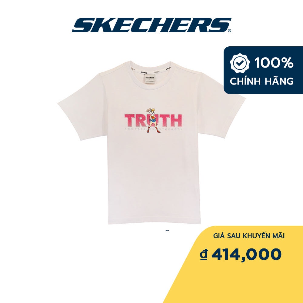Skechers Bé Gái Áo Thun Tay Ngắn Thường Ngày WB100 - SL323G332-00GK
