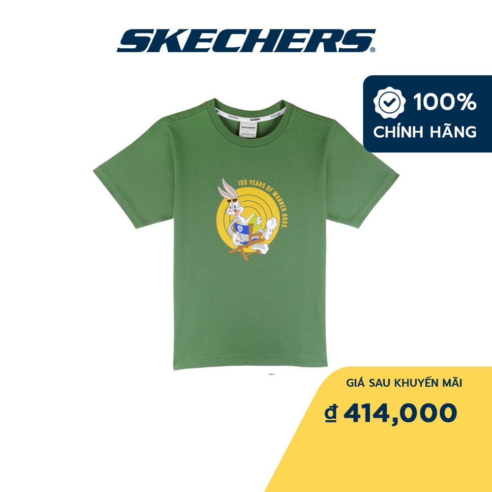 Skechers Bé Trai Áo Thun Tay Ngắn Thường Ngày WB100 - SL323B330-02SH