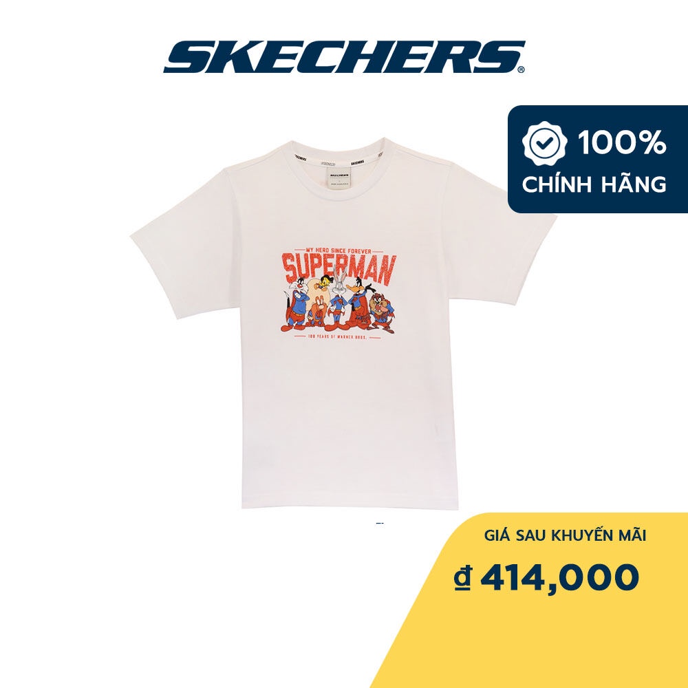 Skechers Bé Trai Áo Thun Tay Ngắn Thường Ngày WB100 - SL323B329-00GK