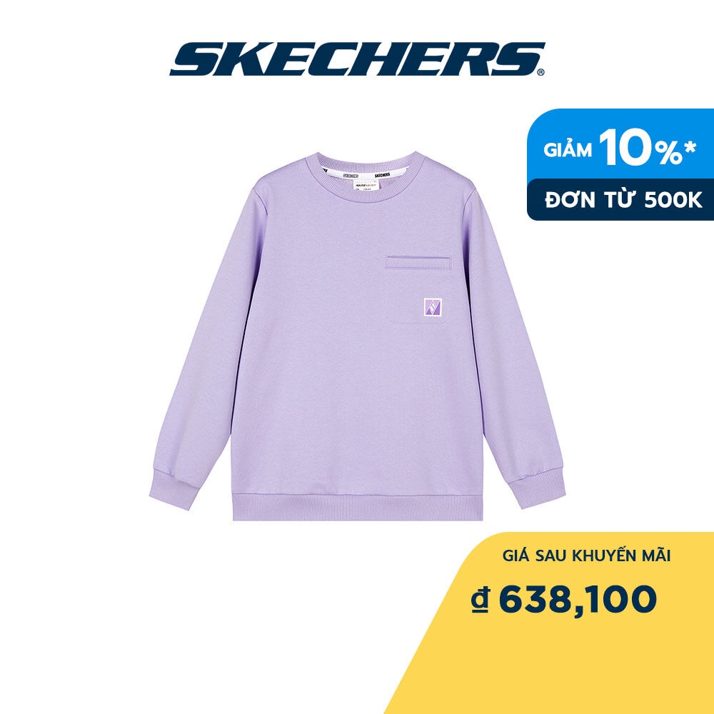 Skechers Bé Gái Áo Chui Đầu Thường Ngày, Đi Học - L123G030-005U