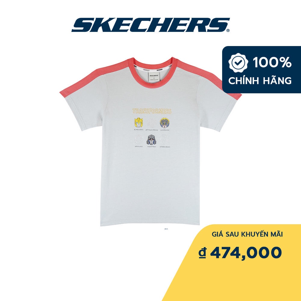 Skechers Trẻ Em Áo Thun Tay Ngắn Thường Ngày Transformers - SL223K252-012P