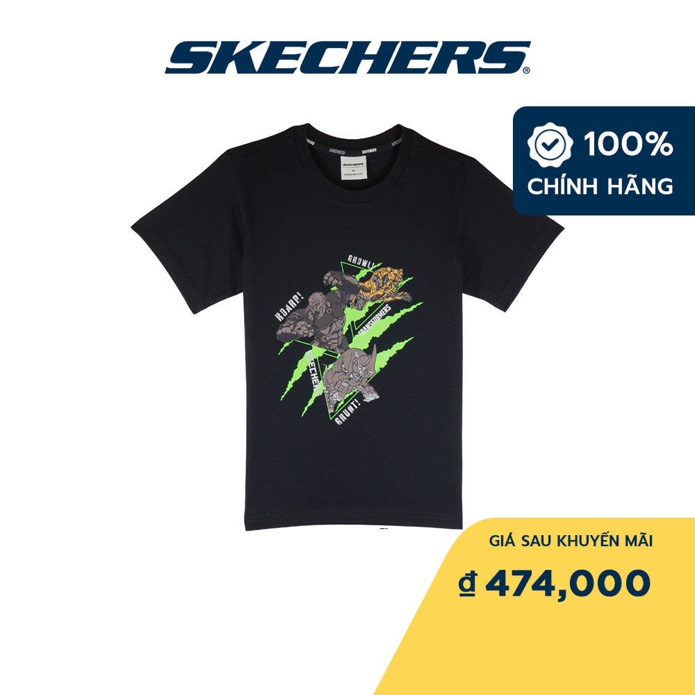 Skechers Trẻ Em Áo Thun Tay Ngắn Thường Ngày Transformers - SL223K244-02L2