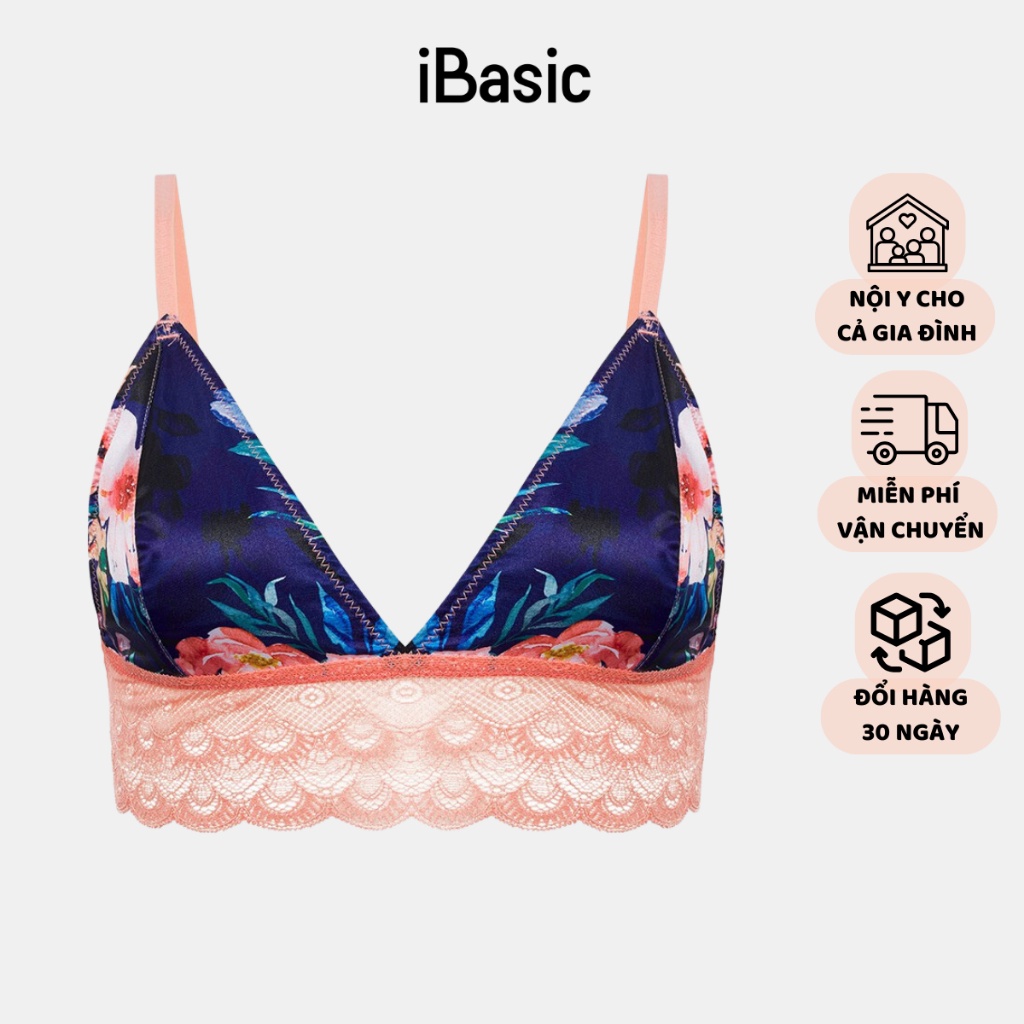 Áo bralette không gọng satin iBasic BRAY044