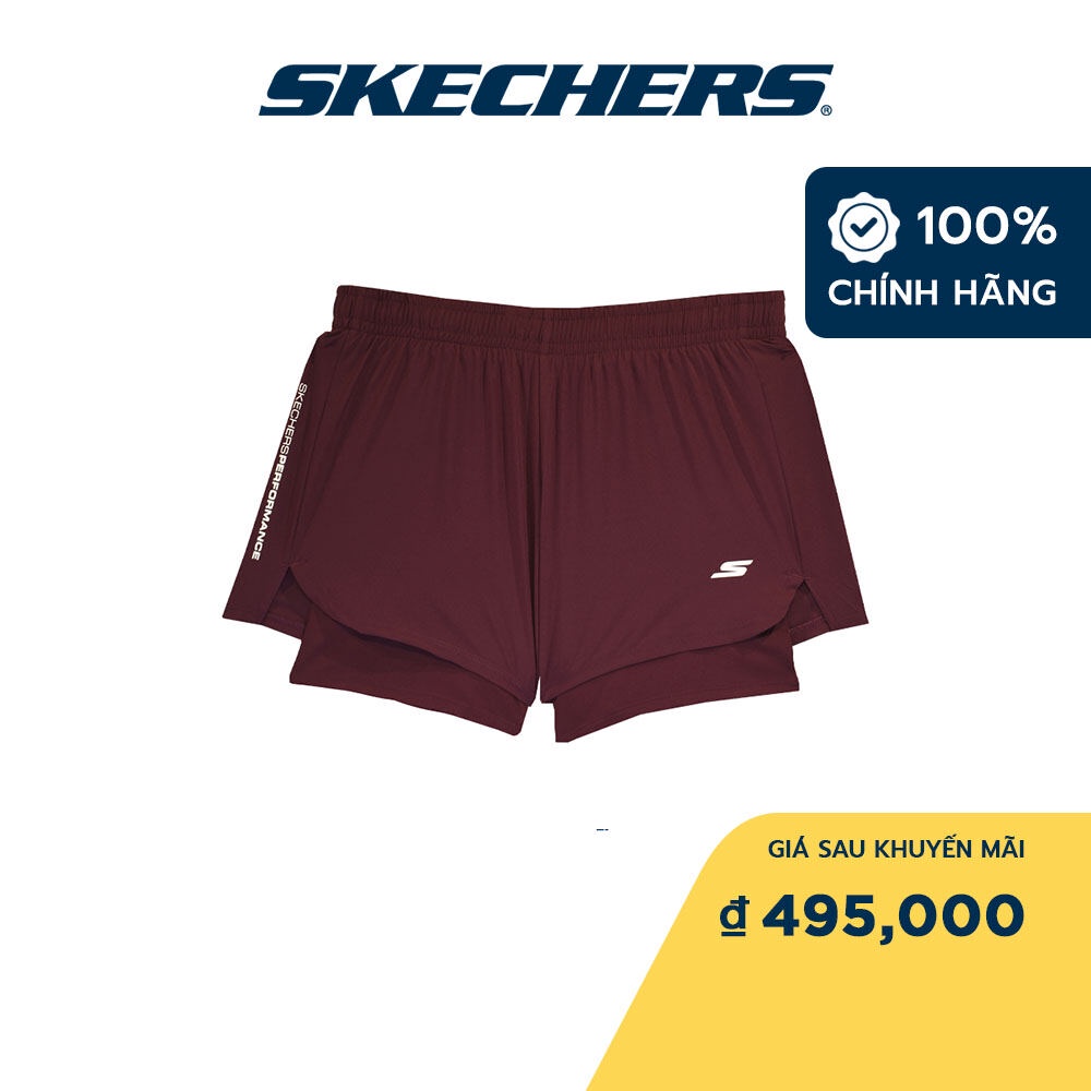 Skechers Nữ Quần Đùi Thể Thao Chạy Bộ Tập Gym, Đi Học, Đi Làm Performance Running - SP22Q4W451-WINE