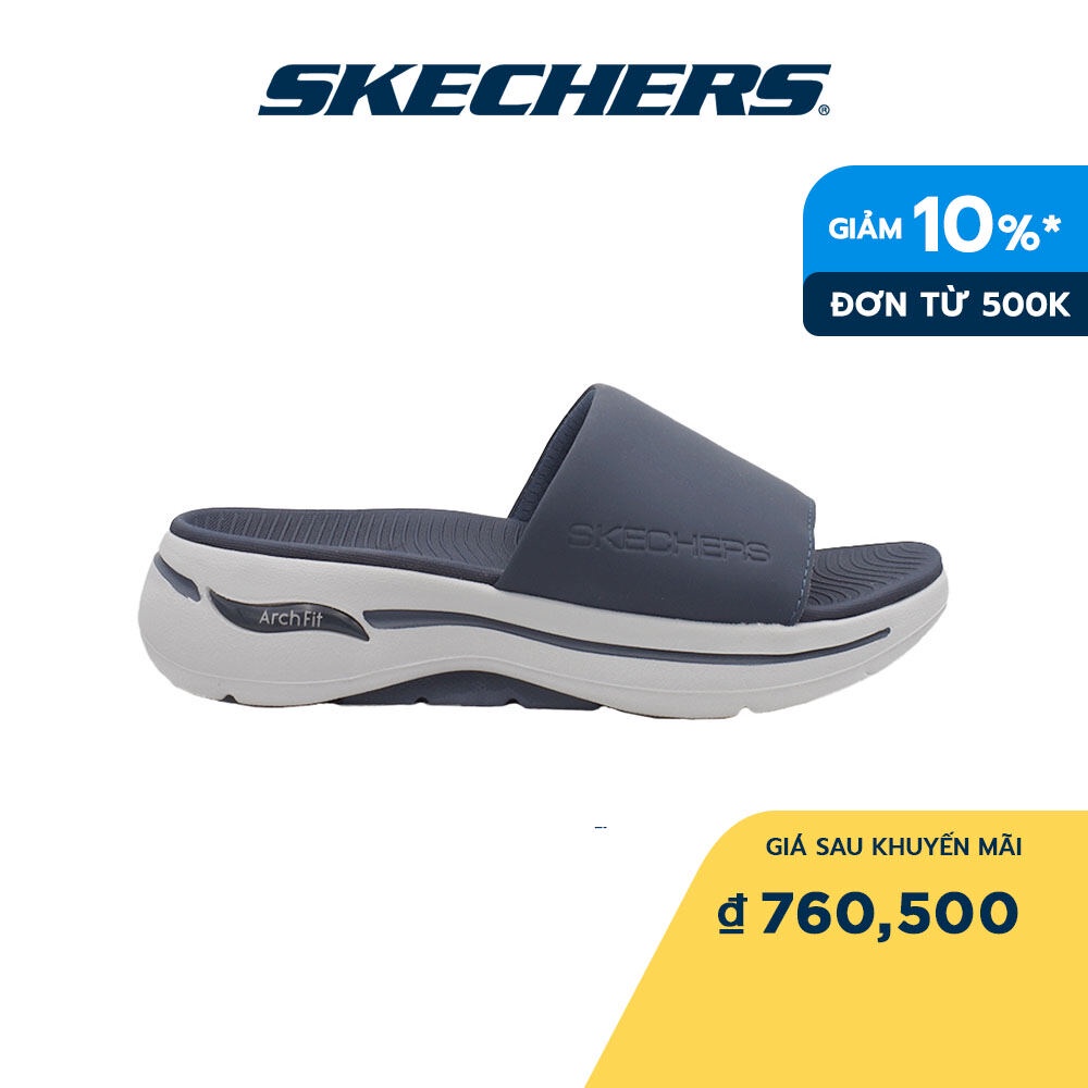 Skechers Nam Dép Quai Ngang Đi Bộ Giặt Máy Được, Đi Học, Đi Làm On-The-GO GOwalk Arch Fit Walking - 229061-NVY