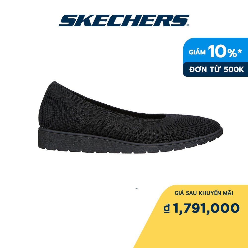 Skechers Nữ Giày Thể Thao Modern Comfort Cleo Flex Wedge Air-Cooled Memory Foam - 158325-BBK
