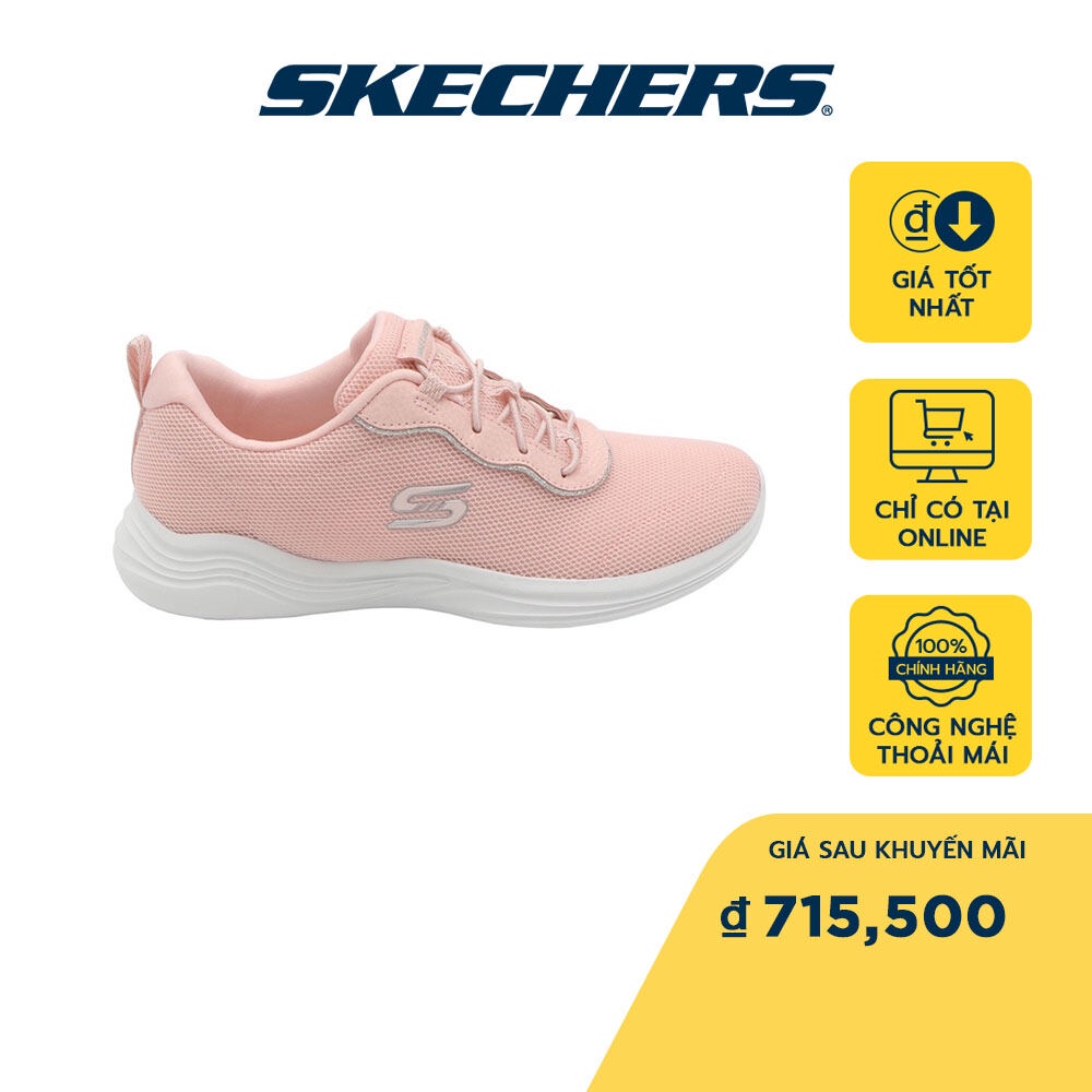 Skechers Nữ Giày Thể Thao Tập Gym, Đi Học, Đi Làm Trusty Pair Whatta Match Air-Cooled Memory Foam - 8750012-PNK