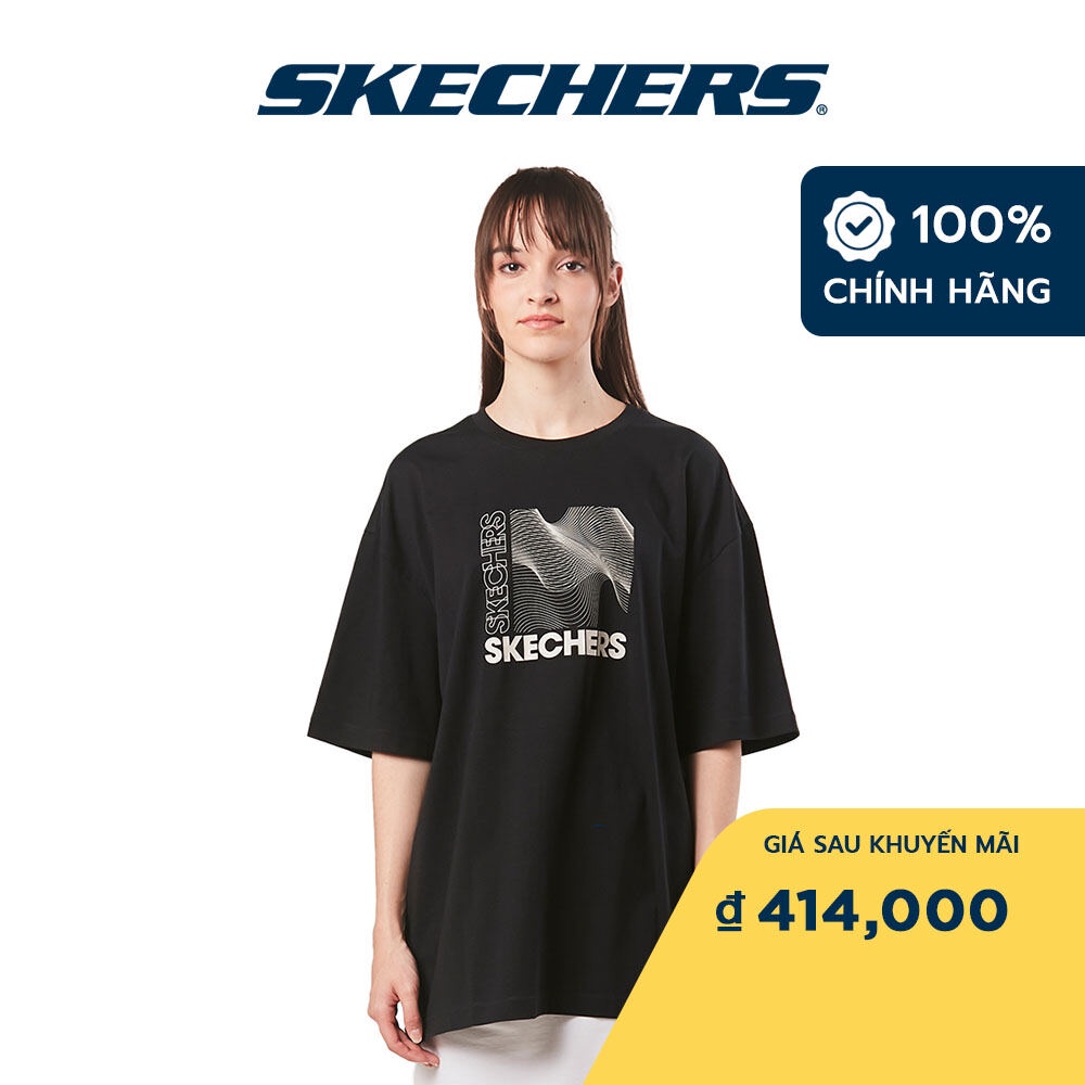 Skechers Unisex Nam Nữ Áo Thun Tay Ngắn Tập Gym, Thường Ngày, Đi Học, Đi Làm - SL22Q4M289-002K