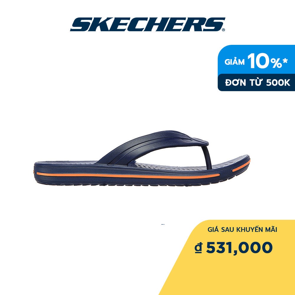 Skechers Nam Dép Xỏ Ngón Đi Bộ Foamies Sandbar Chillax Walking Anti-Odor, Hanger Optional, Machine Washable - 243126-NVY