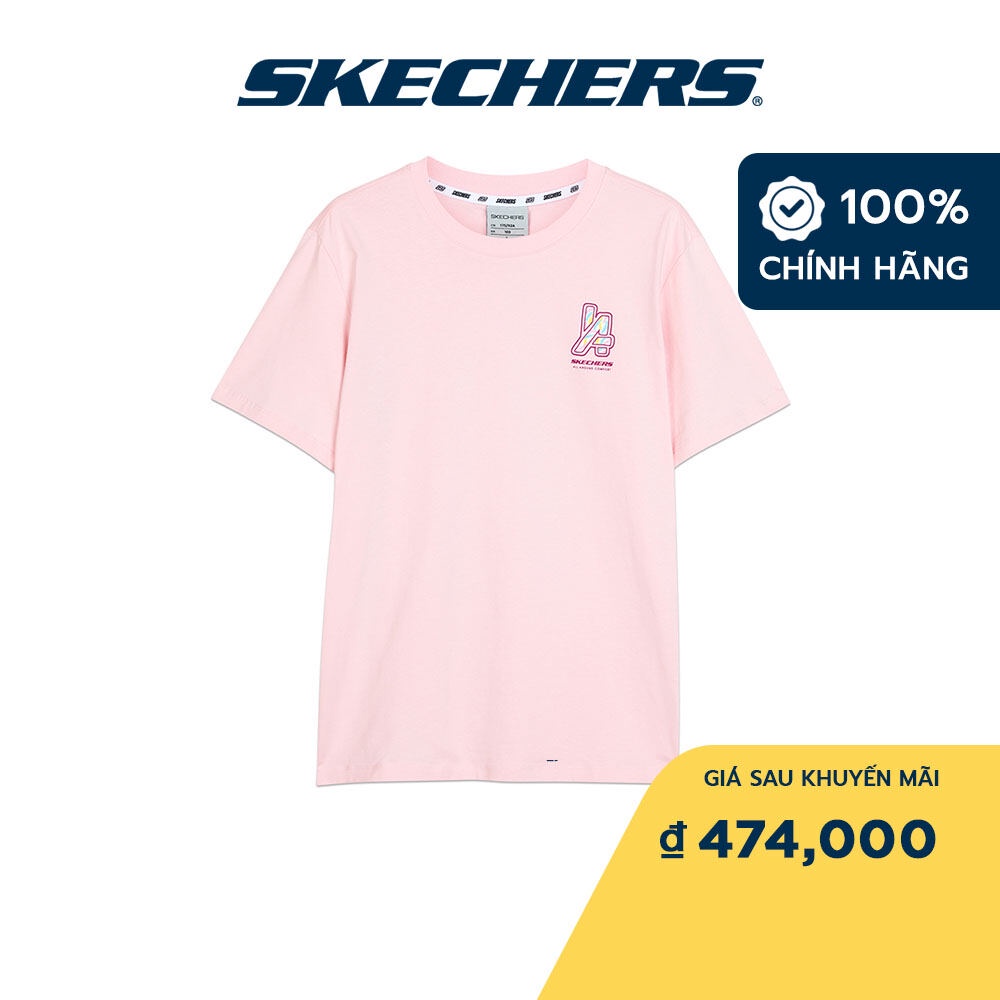 Skechers Unisex Áo Thun Tay Ngắn Tập Gym, Thường Ngày, Đi Học, Đi Làm - L122U170-01NX