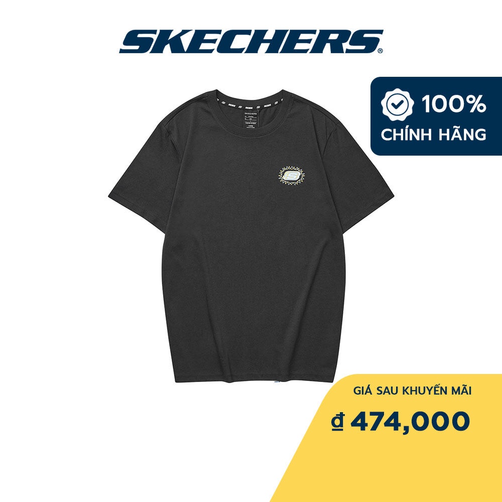 Skechers Unisex Áo Thun Tay Ngắn Tập Gym, Thường Ngày, Đi Học, Đi Làm - L122U233-0018