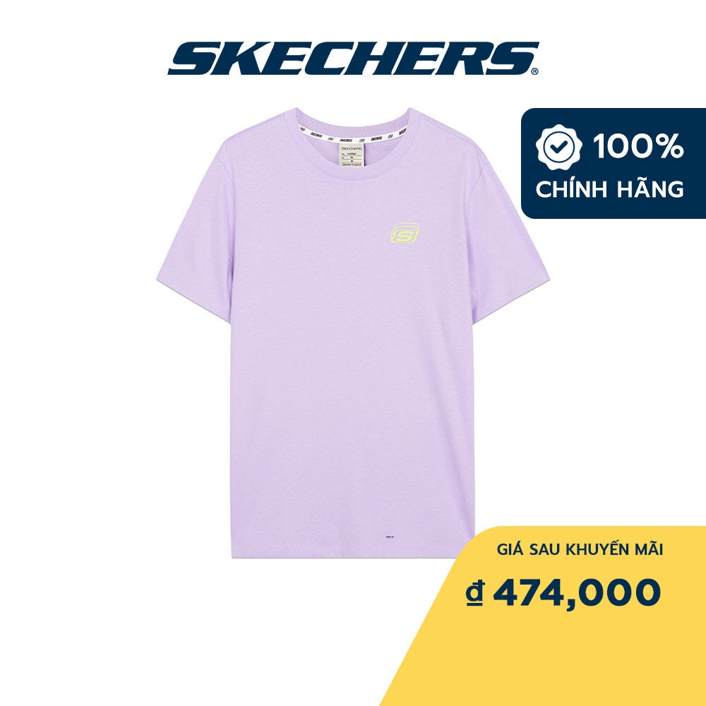 Skechers Unisex Áo Thun Tay Ngắn Tập Gym, Thường Ngày, Đi Học, Đi Làm - L222U097-01NE
