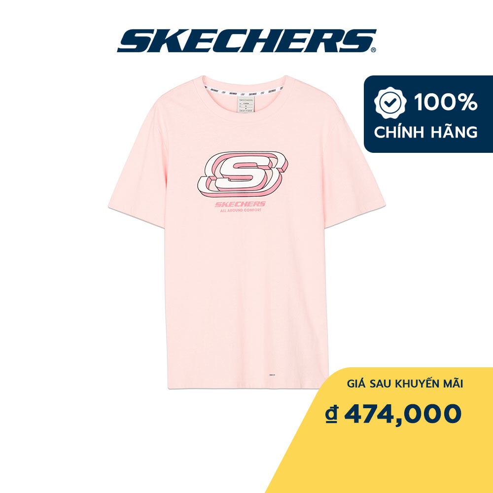 Skechers Unisex Áo Thun Tay Ngắn Tập Gym, Thường Ngày, Đi Học, Đi Làm - L122U168-01NX