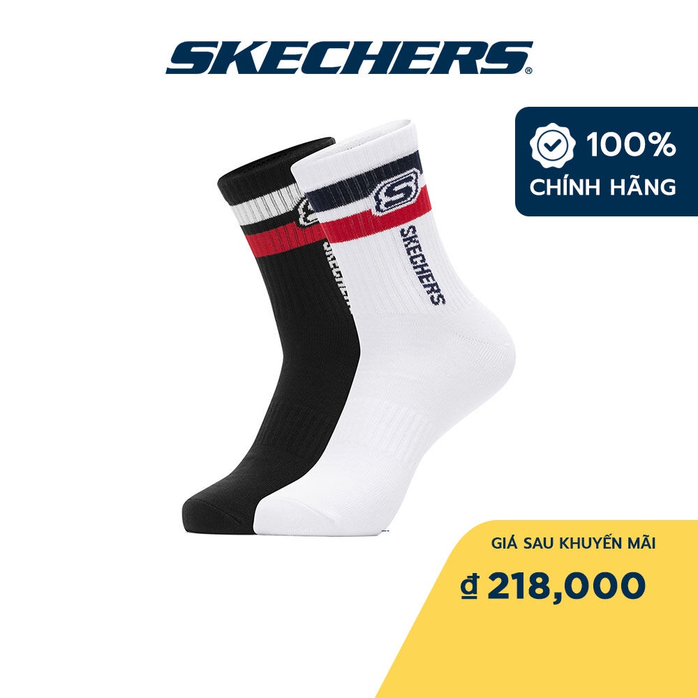 Skechers Nam Vớ Tập Gym, Đi Học, Đi Làm - L420M096-004X